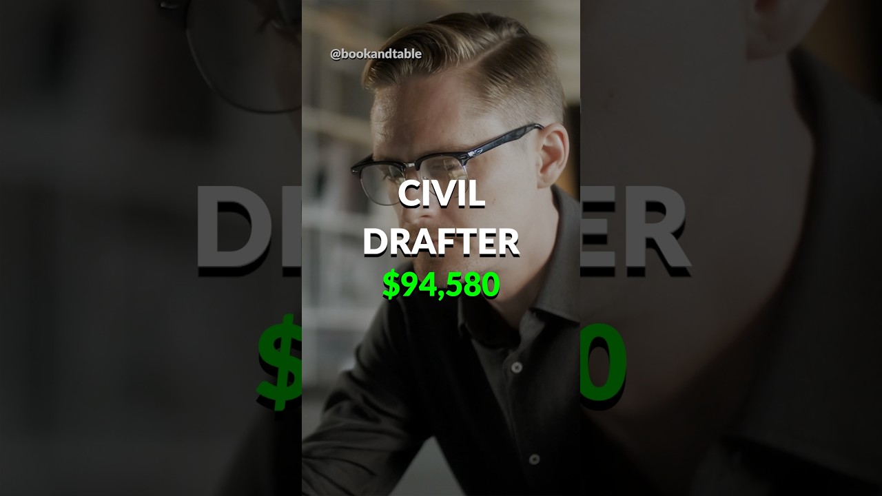 Civil Drafter | $94,580 to create computer aided designs for civil engineers 👨‍💻 ➡️ 👷‍♂️