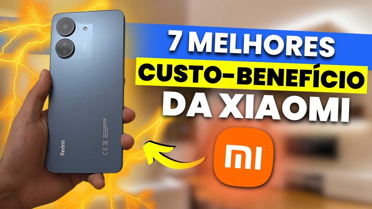 TOP 7 MELHORES Celulares XIAOMI BOM e BARATO Para Comprar Em 2024 (CUSTO-BENEFÍCIO)