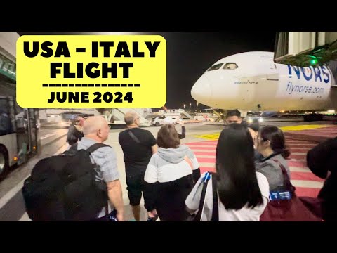 The Flight | New York, USA to Rome, Italy