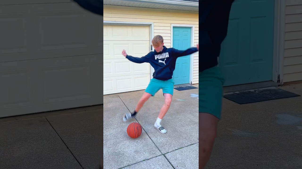 Hooping With Soccer Kids Be Like ⚽️🏀 #shorts