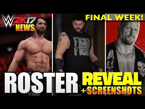 WWE 2K17 News: ROSTER REVEAL FINALE Week #5 w/ New SCREENSHOTS | 20+ CONFIRMED Roster Members!