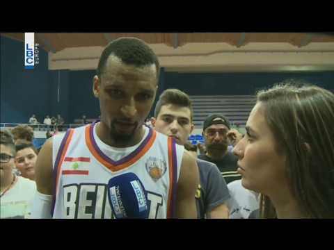 Lebanese Basketball League 2017/2018 - Final 4 Beirut v Riyadi Post Game Mike Efevberha