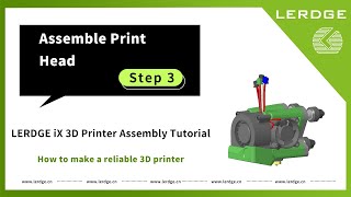 【V3.0】Step 3 Build Lerdge-iX 3D Printer | assemble 3D Printing Head, Lerdge-X VS Prusa Mini, KP3S