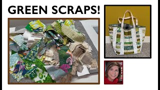 ♻️ ✂️ GREEN SCRAPS !! ✂️ ♻️ | Scrapbuster | Piano Keys Grocery Tote