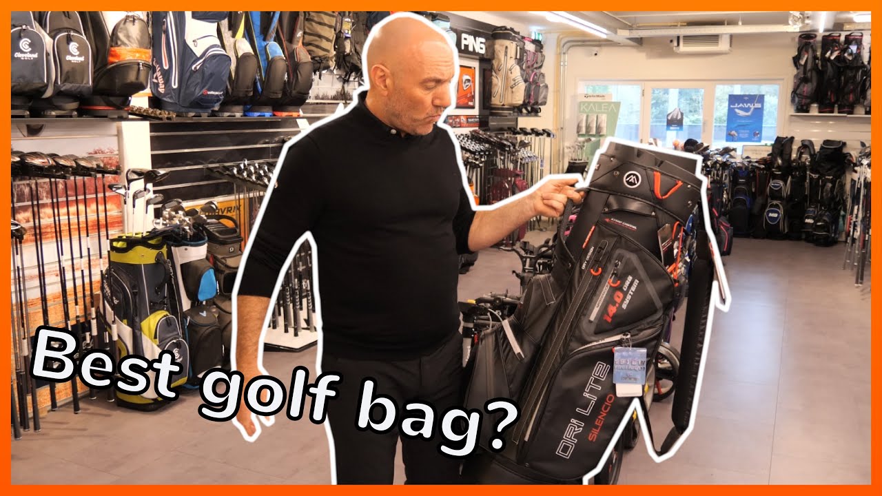 Founders Club Premium Cart Bag with 14 Way Organizer Divider Top Charcoal Gray