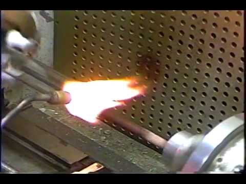 Making a spherical audion vacuum tube part1