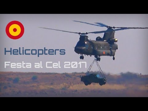 Festa al Cel 2017 - CH-47, NH90, PAPEA flight demonstrations - HD 50fps