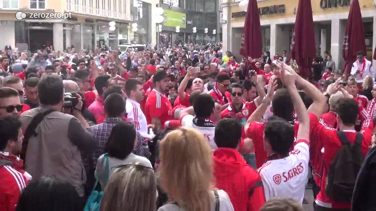 Adeptos do Benfica em Munique