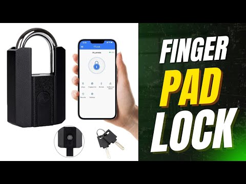 Smart Fingerprint Padlock | Waterproof, Battery Backup, Keys + Bluetooth TTLock App Heavy Duty Lock