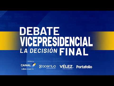 🔴 EN VIVO | Debate vicepresidencial: la decisión final | Canal 1