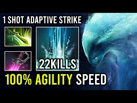 100% MAX AGILITY SPEED Level 30 Morphling Spammer 1 Shot Khanda Adaptive Strike Dota 2