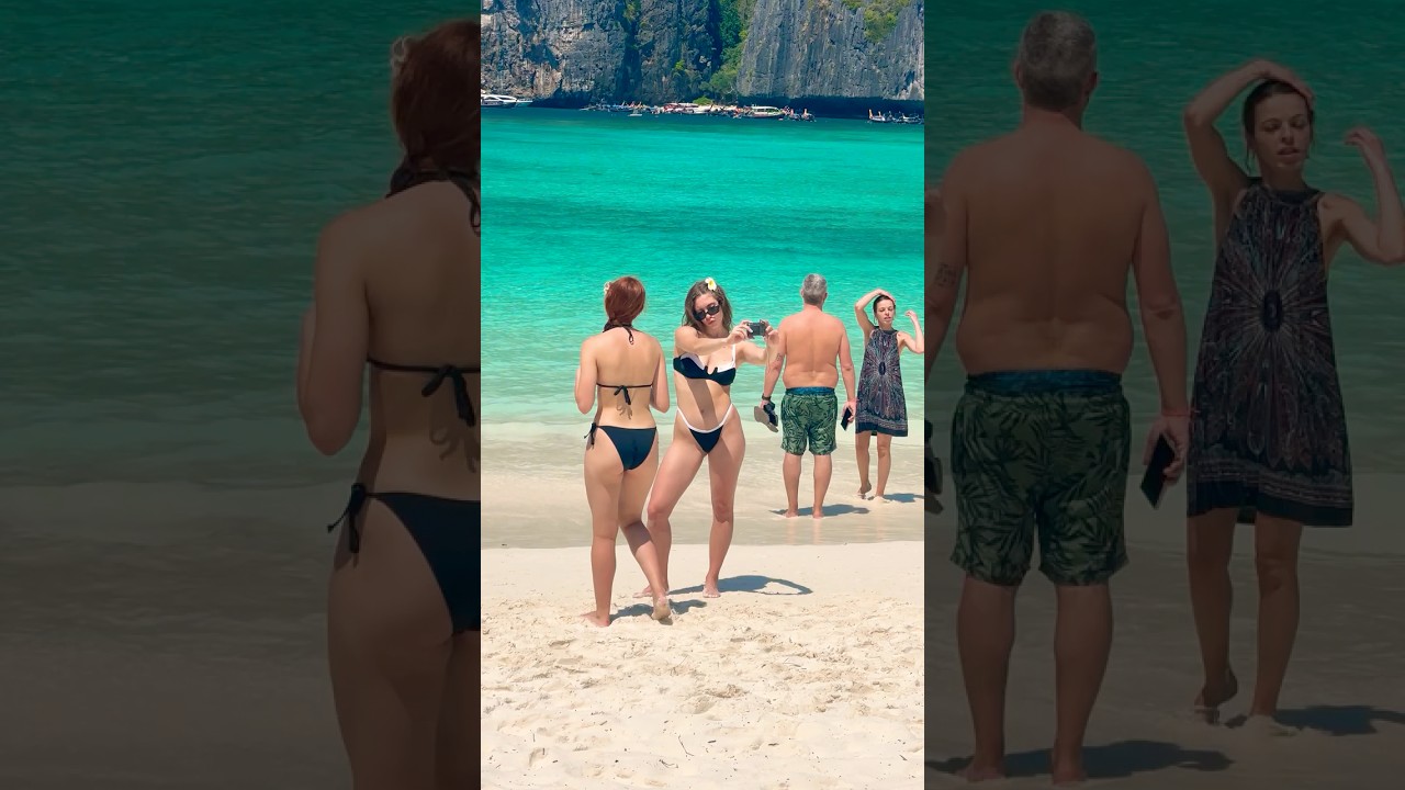 🇹🇭Maya Bay Beach Thailand Summer Holiday Sean and Sand 07💦 #mayabeach #mayabay