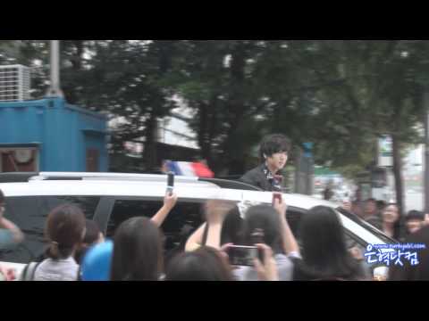 110814 Car Parade Leeteuk, Yesung, Donghae, Kyuhyun