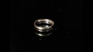 CI0001272 - 1.8 grams 9 carat White Gold Diamond Half Eternity Ring