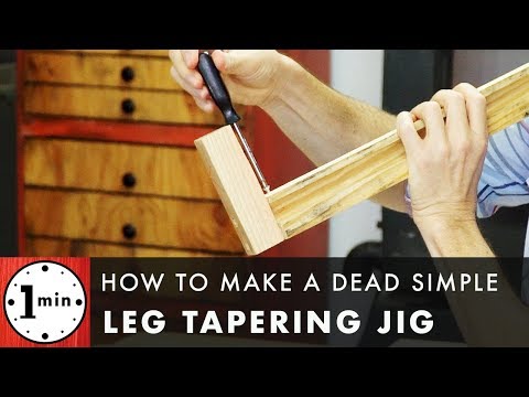 How to Make a Dead Simple Leg Tapering Jig