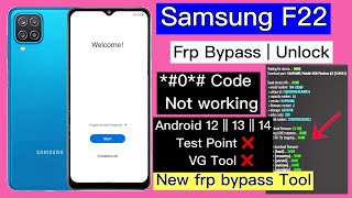 Samsung F22 Frp Bypass Code*#0*# Not working | Samsung f22 remove google lock Adb enable fail