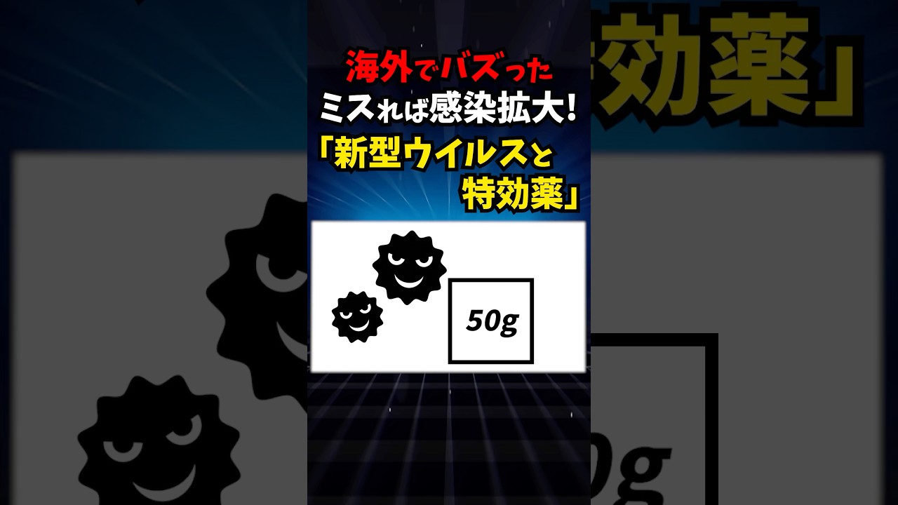 新型ウイルスと特効薬　#数学#クイズ