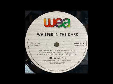 BIBI & SATARI   LP WHISPER IN THE DARK WEA RECORDS 1986