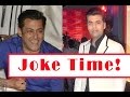 Filmfare 2014: Salman Khan jokes with Karan Johar.