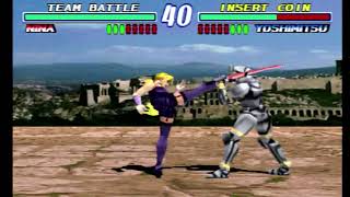 Tekken 2(PS1)-Team Battle Mode Gameplay 109