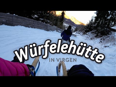 Rodeln in Virgen zur Würfelehütte 1.307m - Streckenlänge: 2,1 km