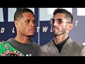 DEVIN HANEY & JORGE LINARES SQUARE UP - GO FACE TO FACE AT FINAL PRESS CONFERENCE