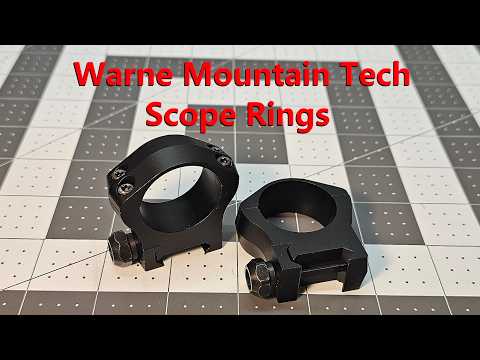 Warne Mountain Tech 30mm Scope Rings - Lightweight, Strong and Good Looking.