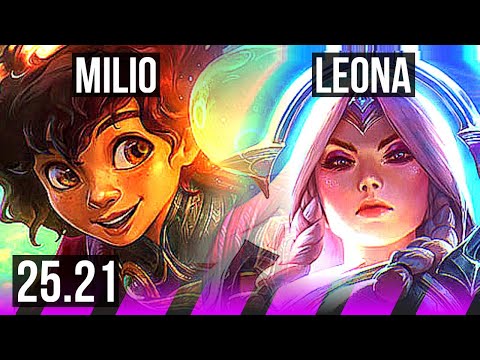 MILIO & Jinx vs LEONA & Kai'Sa (SUP) | 3/3/23 | EUW Master | 25.21