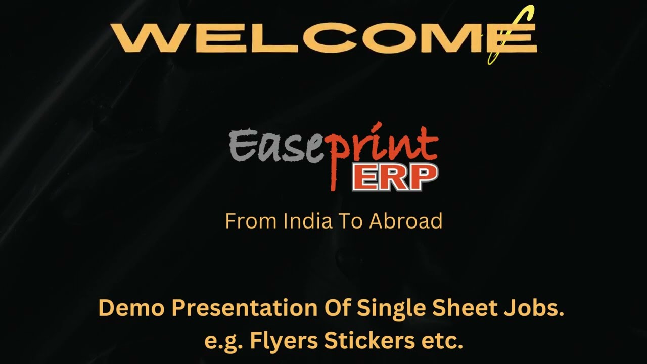 SINGLE SHEET JOB (FLYER, POSTER ETC.)