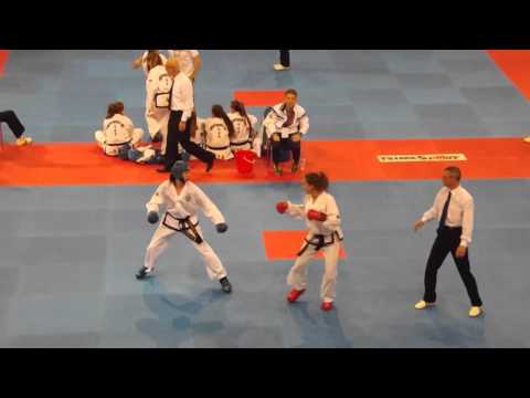 Olga Levina (RUS) v Michailidou Theognosia (GRE) - Female -57kg Sparring Final