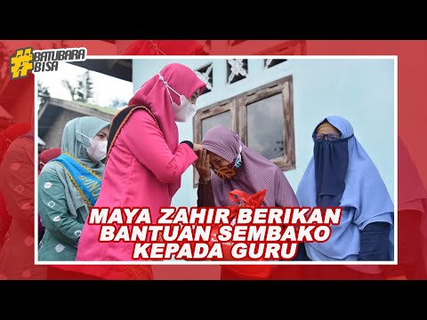 MAYA ZAHIR BERIKAN BANTUAN SEMBAKO KEPADA GURU