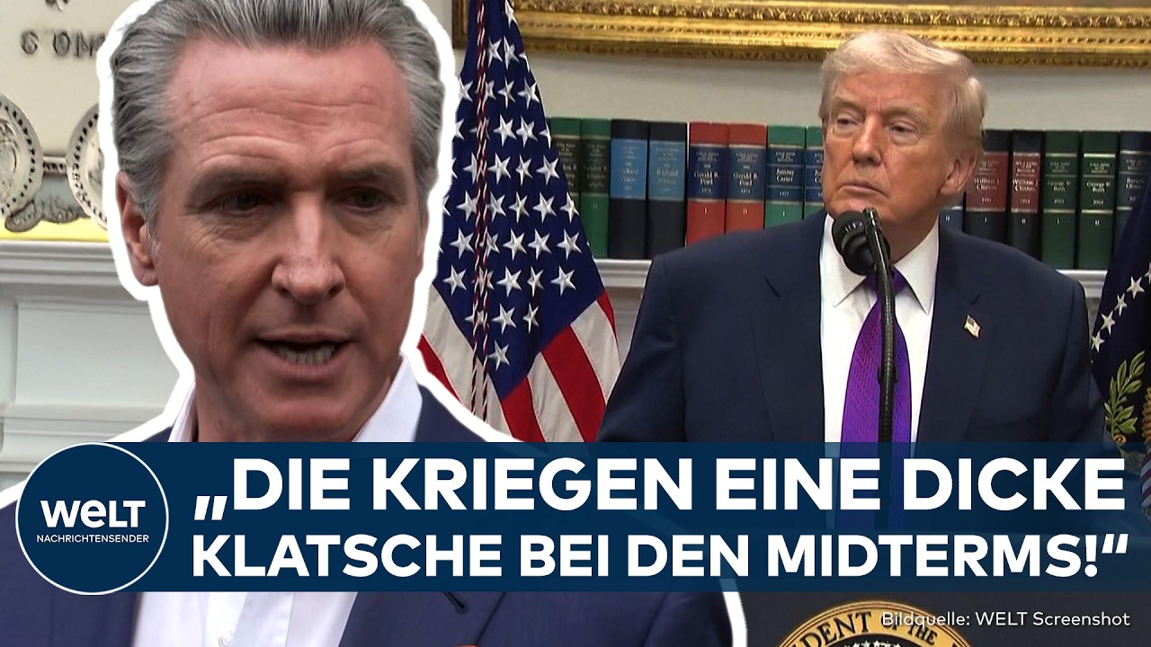 MSC: Kalifornien-Gouverneur Newsom warnt Trump – „Die kriegen eine dicke Klatsche bei den Midterms“!