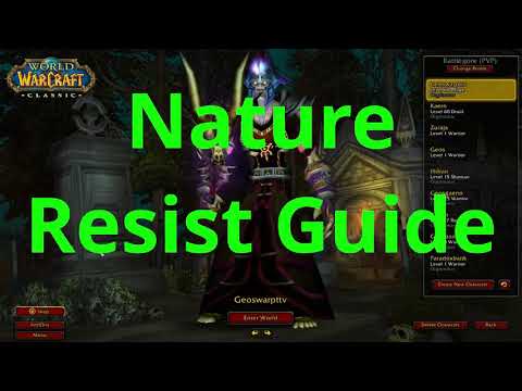 Nature Resist Clothy Guide - Wow Classic AQ Opening