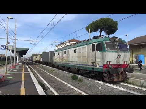 E652.117 con Milano Smistamento - Bicocca: RIPARTENZA DAL BINARIO 1 di Pomezia dopo una sosta!