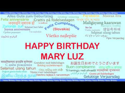 MaryLuz   Languages Idiomas - Happy Birthday
