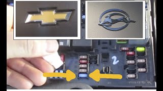Chevy Impala WINDSHIELD WIPER Spray Pump FUSE LOCATION REPLACEMENT Water NOT Squirting 2014-2020