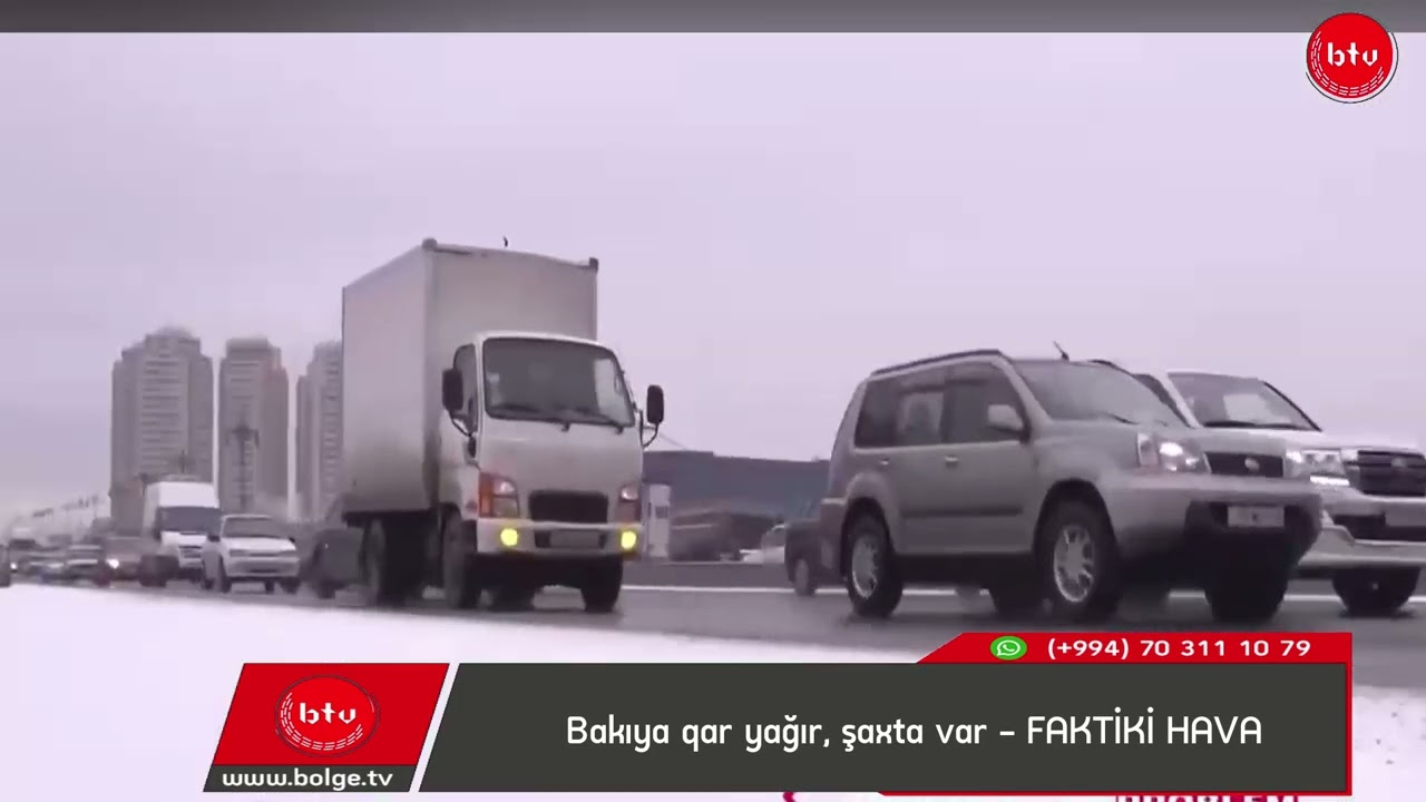 Bakıya qar yağır, şaxta var - FAKTİKİ HAVA