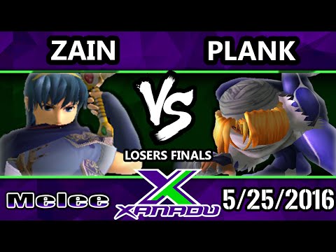 S@X 151 SSBM Losers Finals - Plank (Sheik) Vs. Zain (Marth)