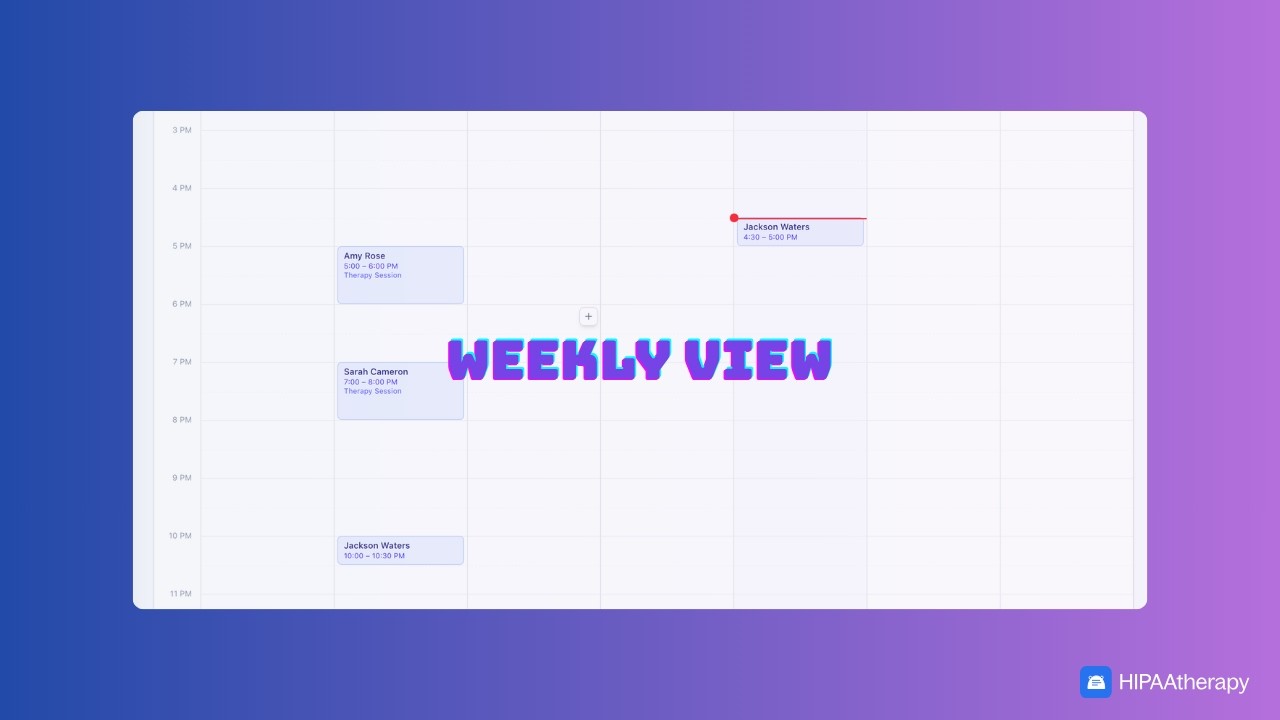 Video thumbnail: Weekly Calendar View