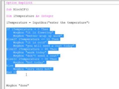 1 Introduction to Programming with VBA The Integrated Development Environment