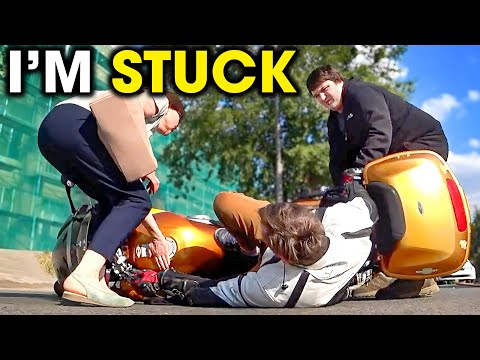 BIKER GOES DOWN HARD! | EPIC & CRAZY MOTORCYCLE MOMENTS | Ep. 151