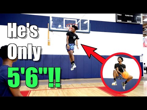 INSANE 5'6" Dunker Anthony Height! Close to 50 Inch Vertical!