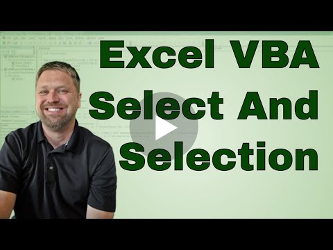 Excel VBA Select and Selection