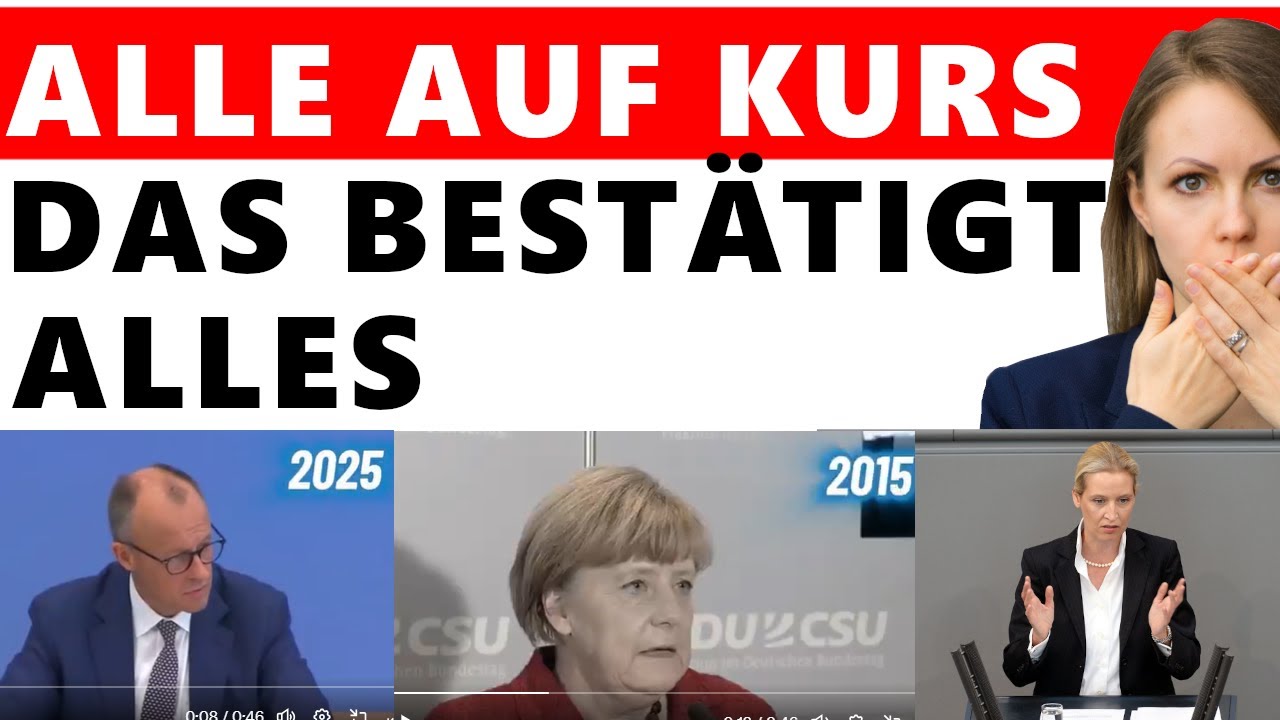 Merz und Merkel haben eine 360 Grad Wende hingelegt!