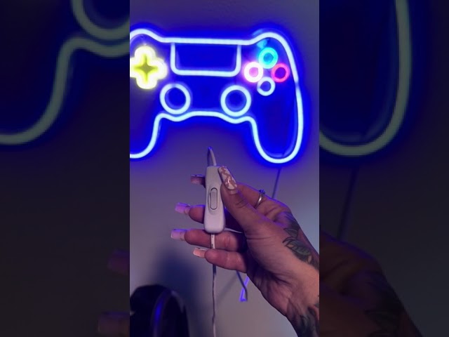 Vídeo relacionado con Neon Gaming Personalizado Gamepad con Forma de Mando, Luces Led Gamer para Habitacion Personalizables con Mando a Distancia y APP, Accesorios Decoracion Gaming