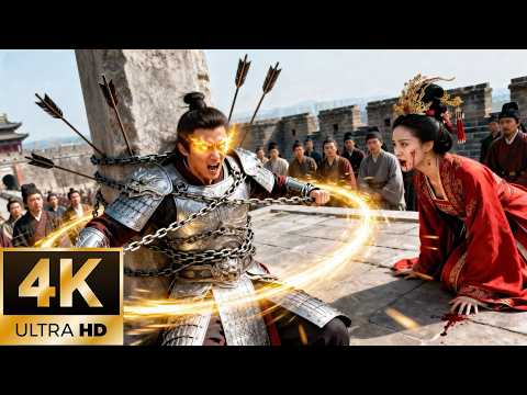 Executed by Empress's arrows, War God is reborn merciless.Now the humbled monarch kneels before him.