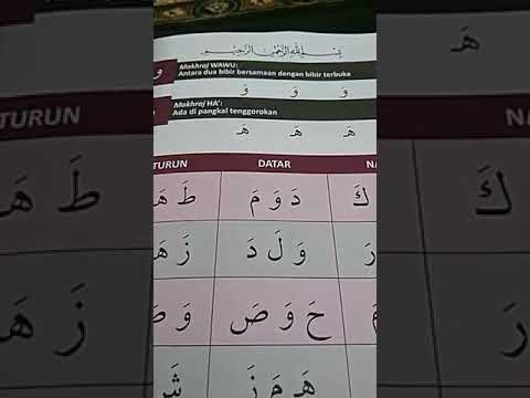 Mengaji mudah dengan metode rasyidah latihan makhraj wawu dan ha