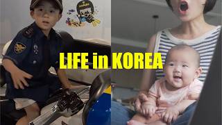 韓国日常VLOG | 日韓家族の平凡な週末の過ごし方、生後５か月になった娘、韓国警察博物館、韓国土用の丑の日