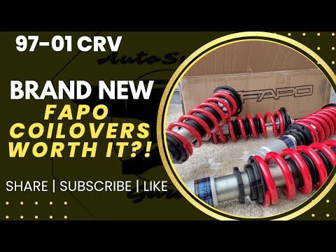 Unboxing FAPO Coilovers for the 97-01 Honda CRV