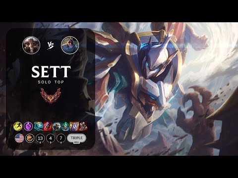 Sett Top vs Yasuo - NA Grandmaster Patch 13.13